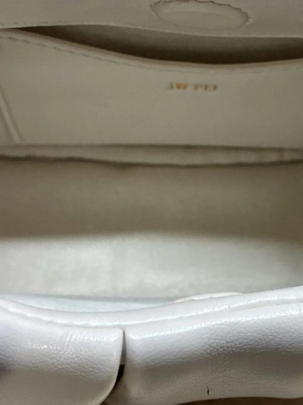 JW PEI Gabbi Ruched Shoulder Handbag Beige Vegan Leather Croissant Bag